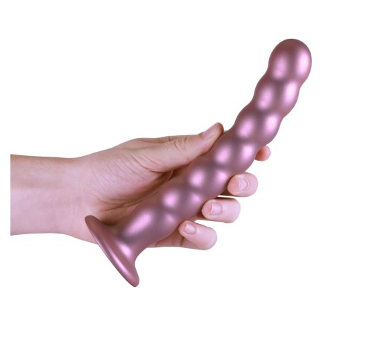 Beaded G-Spot Dildo - 8'' / 20,5 cm - Rose Gold